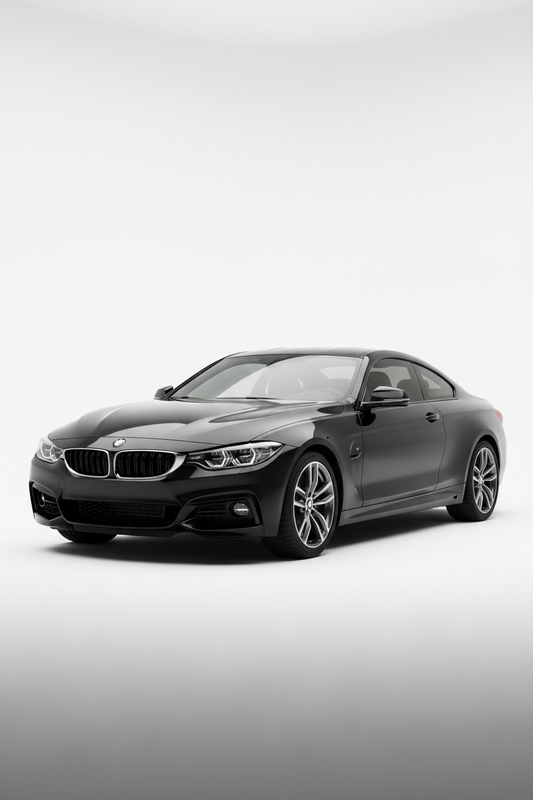 Sleek Black BMW Luxury Sedan | Premium Studio Shot
